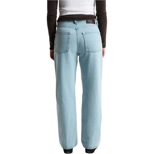 2026 Vans Womens Check 5 Mid Rise Straight Jeans VN001094TTJ - Blue